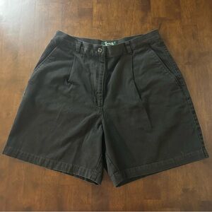 Lauren Ralph Lauren High Waisted Fitted Shorts in Black Size 8